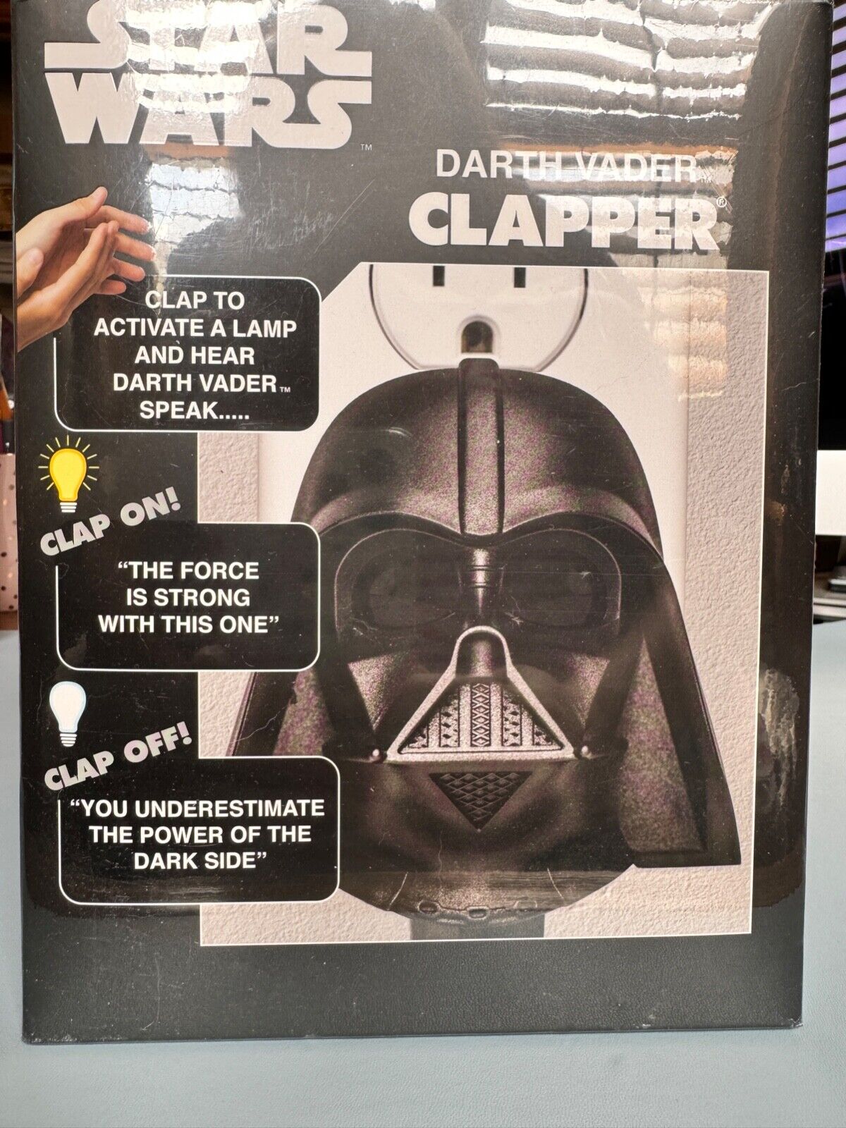 Star Wars Darth Vader Clapper Disney, 2019 Brand New Sealed In Box