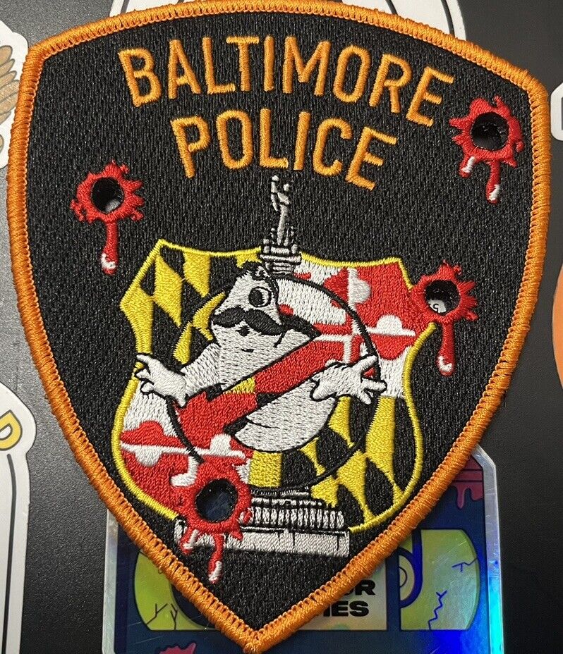 Baltimore City Police Halloween Patch Hoop And Latch Function