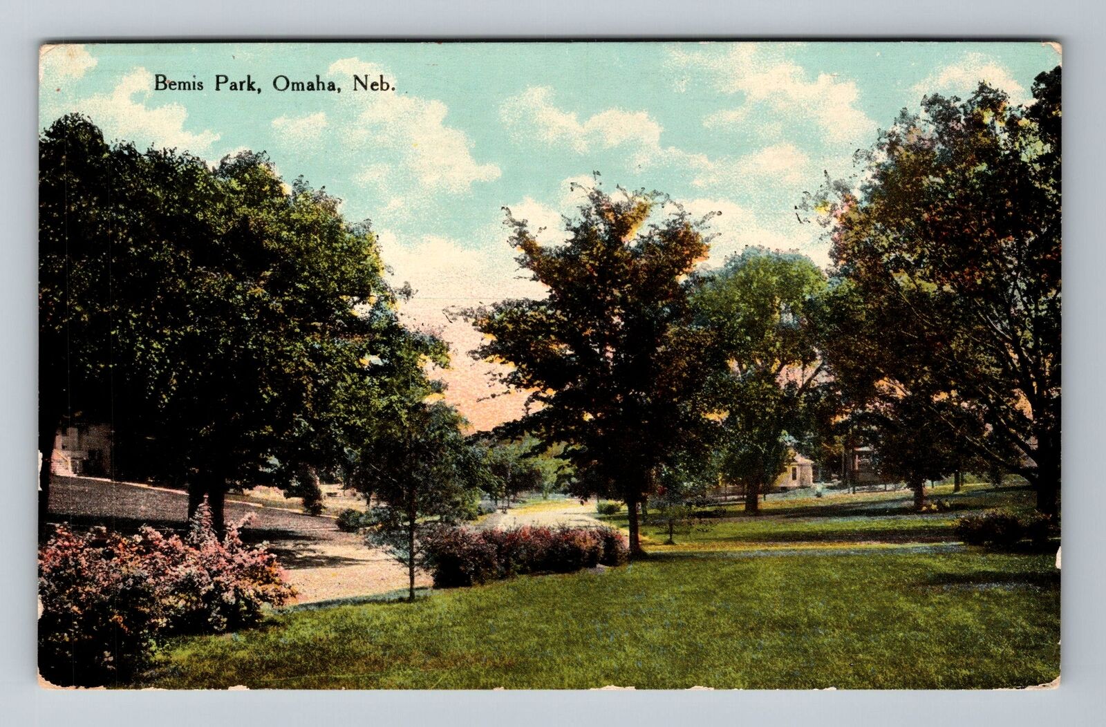 Omaha NE-Nebraska, Bemis Park, Vintage Postcard