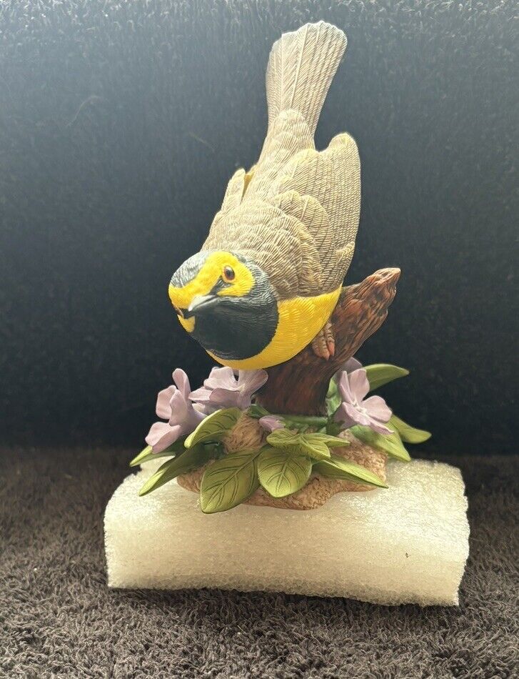 1997 Vin Lenox Hooded Warbler Garden Bird Collection Porcelain Figurine Birds