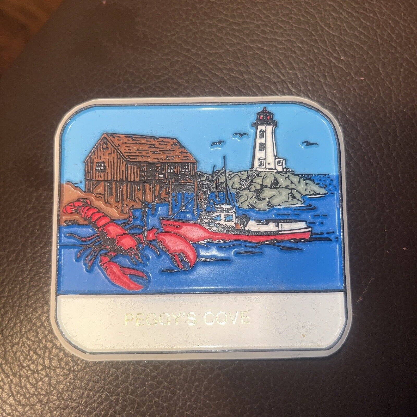 Vintage Peggy's Cove N.S. rubber magnet **USA Seller