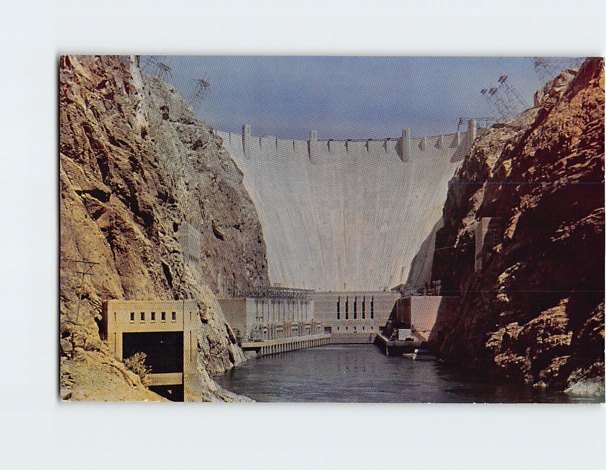 Postcard Hoover (Boulder) Dam Nevada-Arizona USA