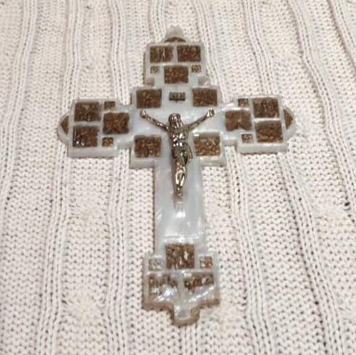 Vintage Consolidated Molded Products Plastic Crucifix Jesus On The Cross 6\