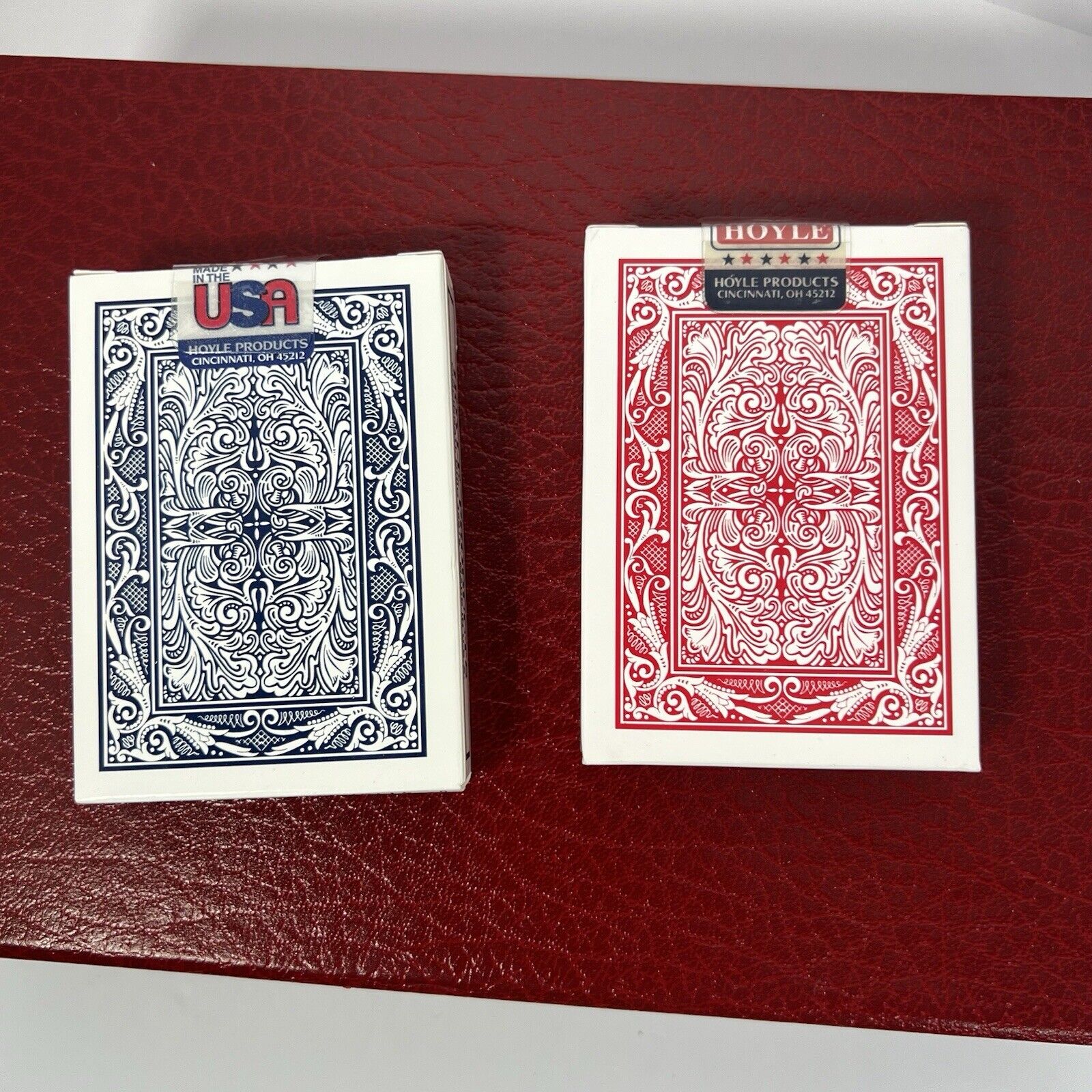 Hoyle Maverick Playing Cards No. 1207 - Sealed - 1 Red 1 Blue - Vintage Made USA