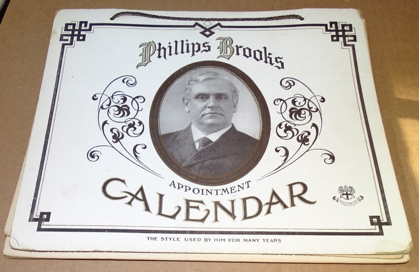 Phillips Brooks Appointment Calendar 1938 (carboard pages) filled in daily/used