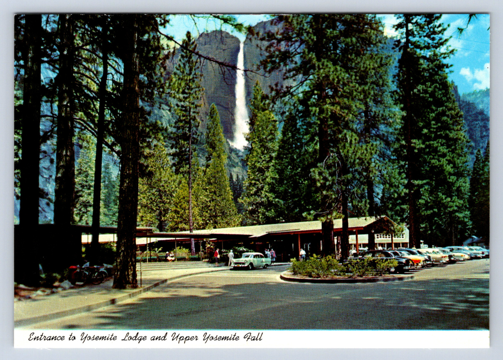 Vintage Postcard Yosemite Lodge Upper Yosemite Fall