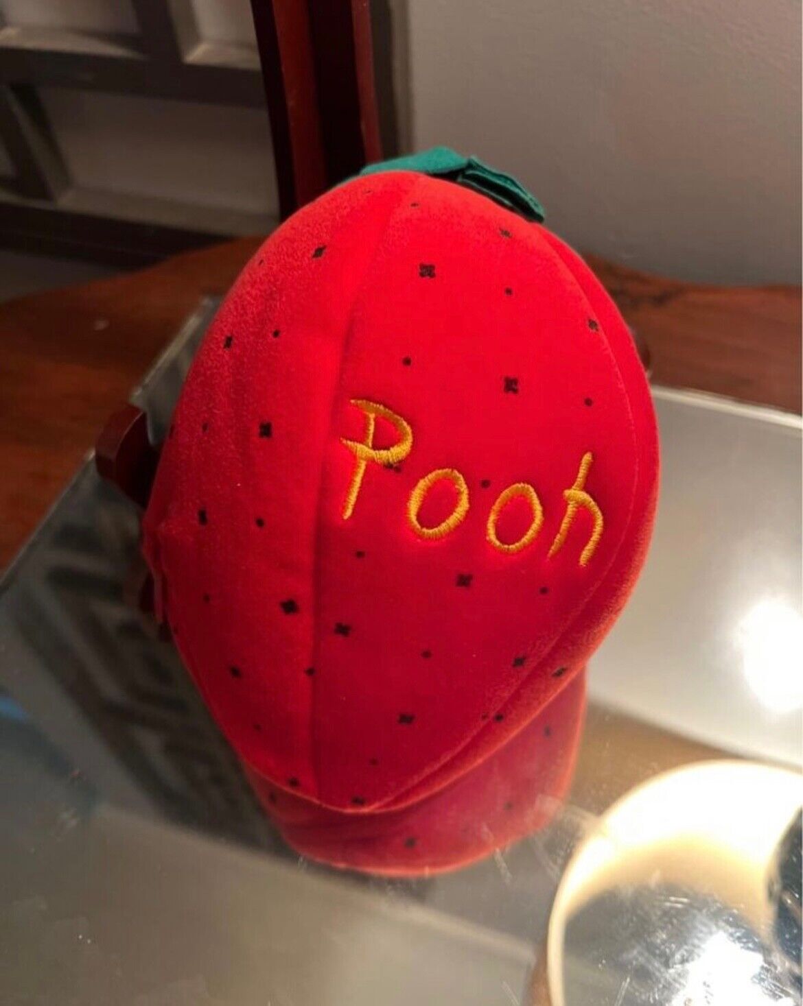 Rare Strawberry Pooh Pouch Euro Disney