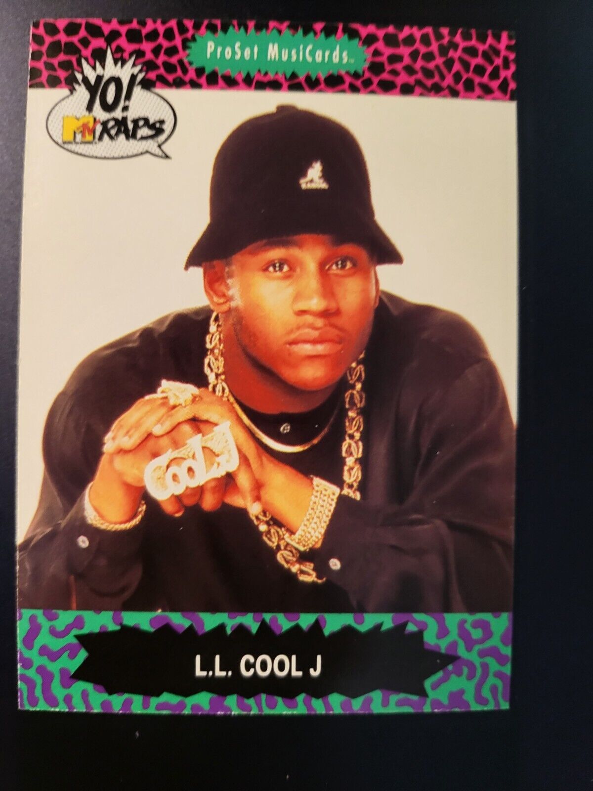 1991 ProSet MusiCards YO MTV Raps L.L. Cool J RC card #50
