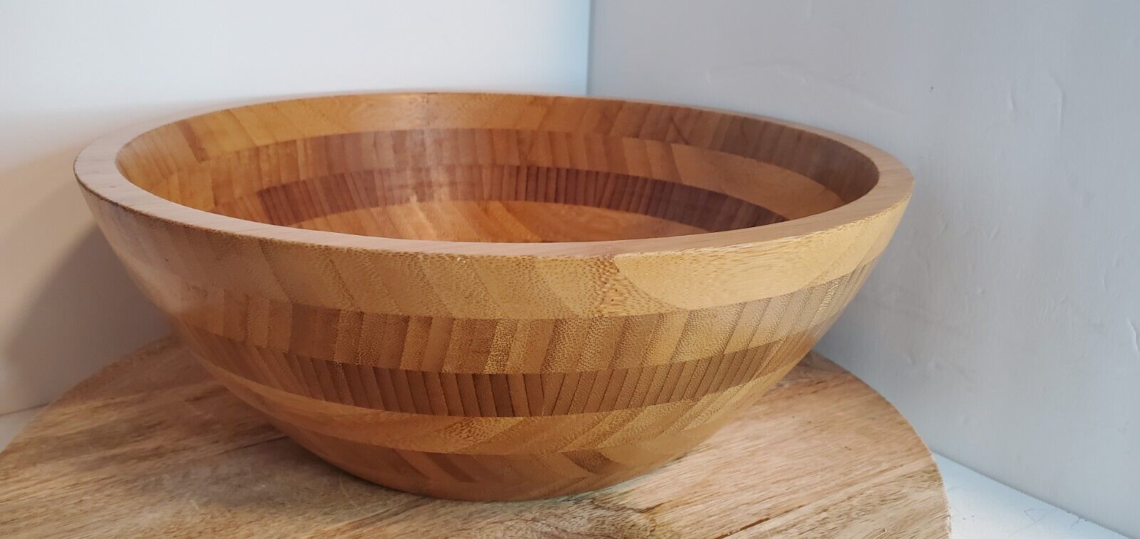Large Wood Serving Bowl 12 3/8\