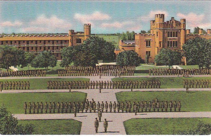 Postcard Cadets on Parade New Mexico Military Institute Roswell NM 