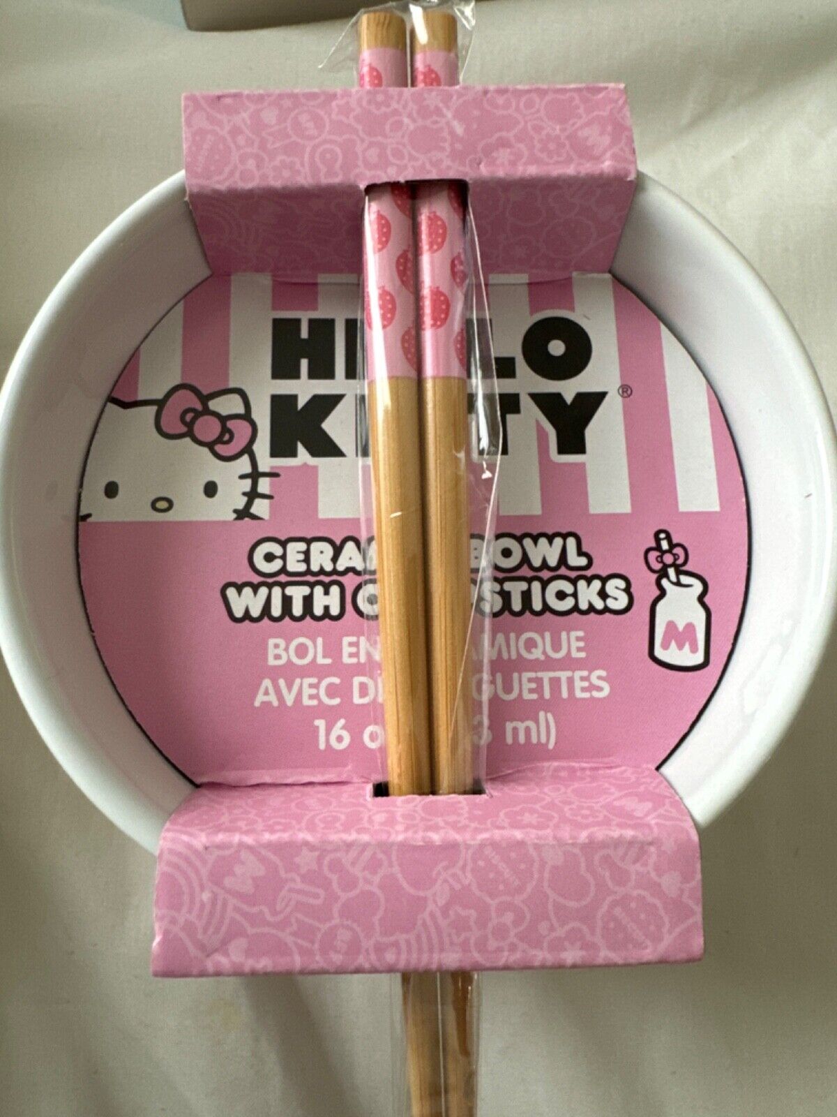 hello kitty bowl and chopsticks for hello kitty lovers 