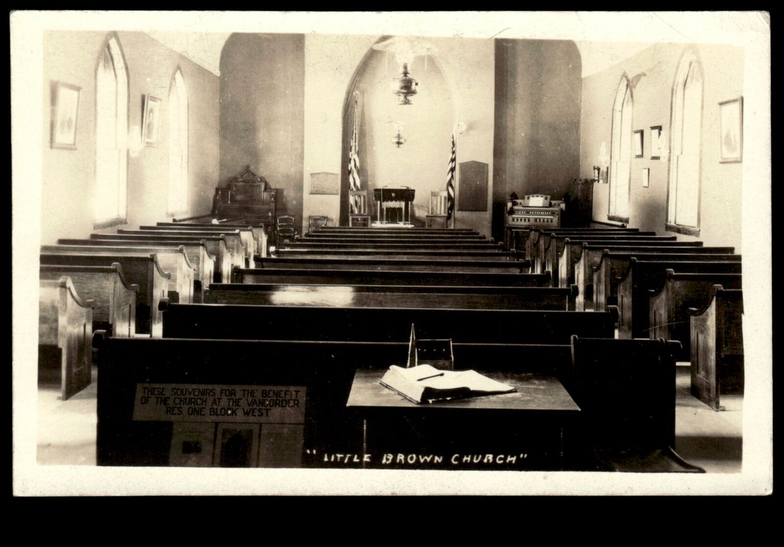 1930 Postcard Little Brown Church in the Vale Nashua Iowa IA RPPC #1