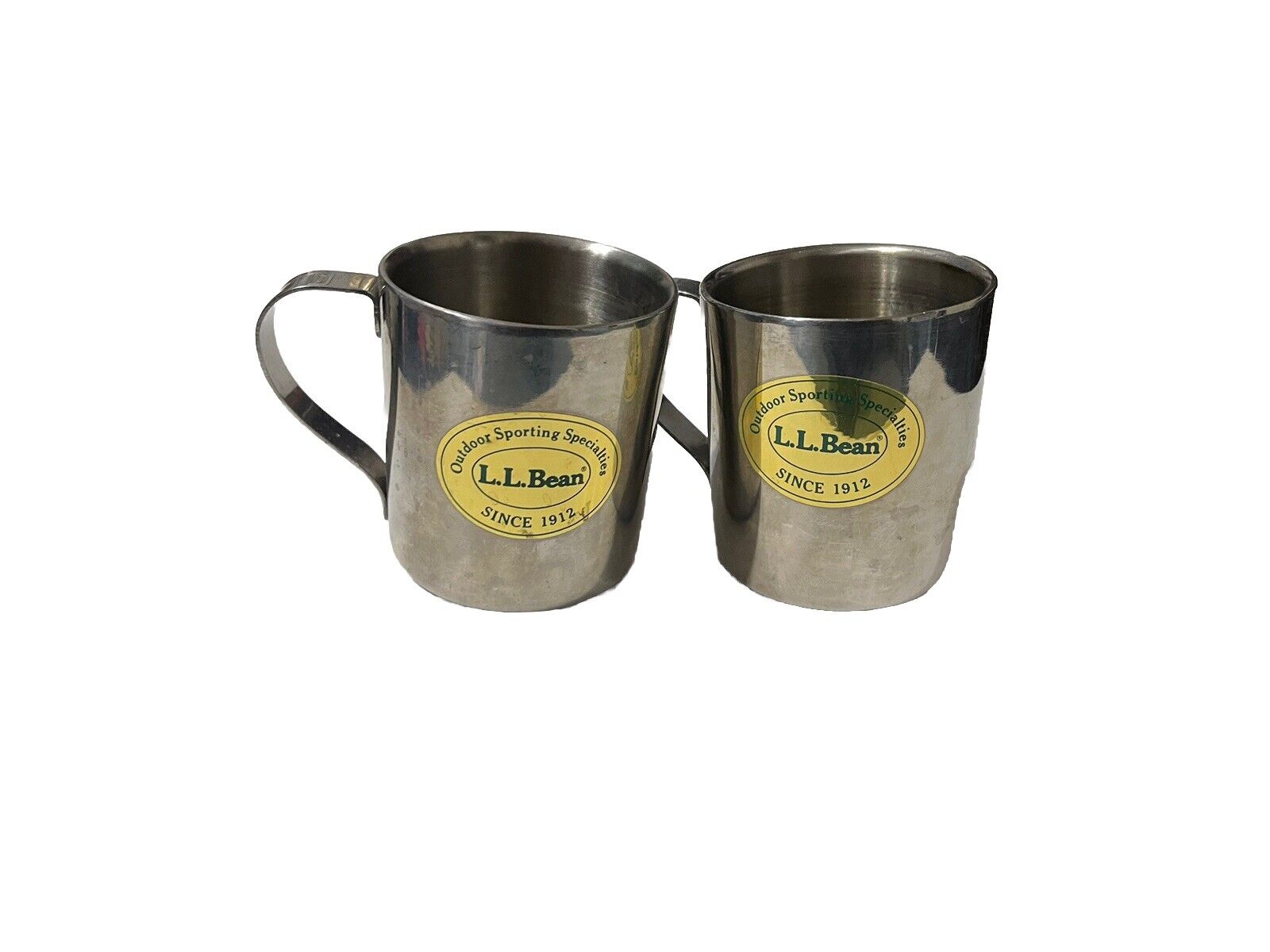 Pair Of LL Bean Stainless Steel Mugs