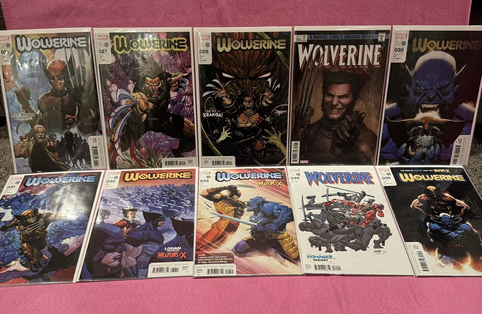 Wolverine Vol 7 #26-35 Weapons Of X (2023) Gem Covers🔥 Beast Agenda&Weap Of X