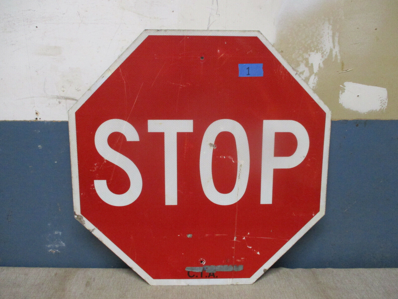 Authentic Retired “STOP” Highway Street Sign  30” Man Cave Garage Decor