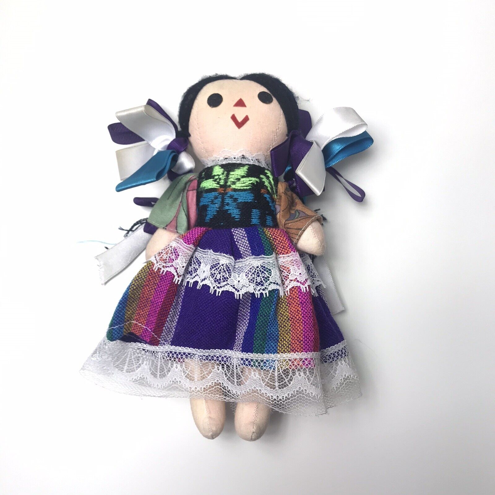 Handmade Mexican Rag Doll - Lele Doll - Maria Doll - Cloth Doll  8”