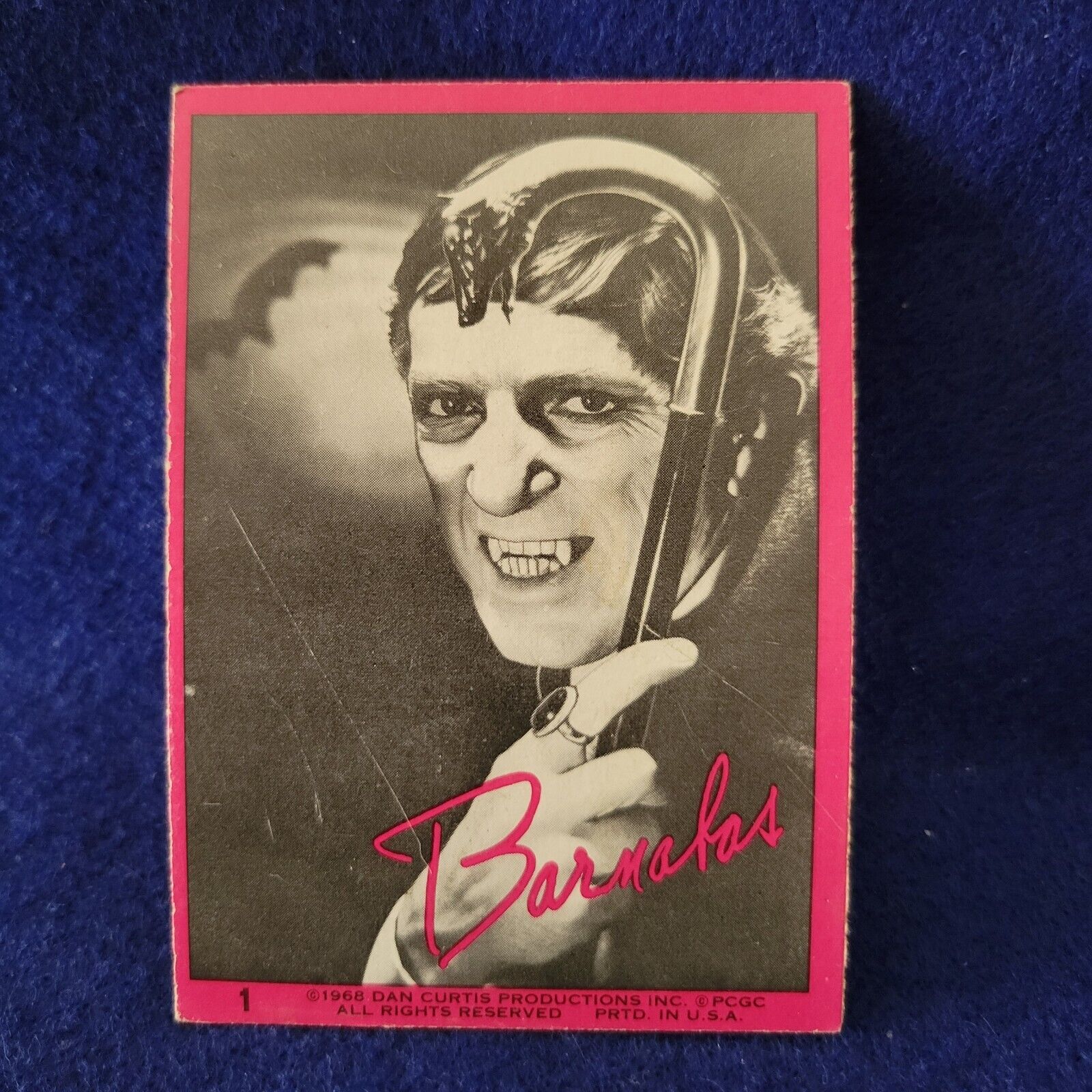 1968 Dark Shadows TV Series Trading Cards Philadelphia Gum Co S/H $1.50 Max Pink