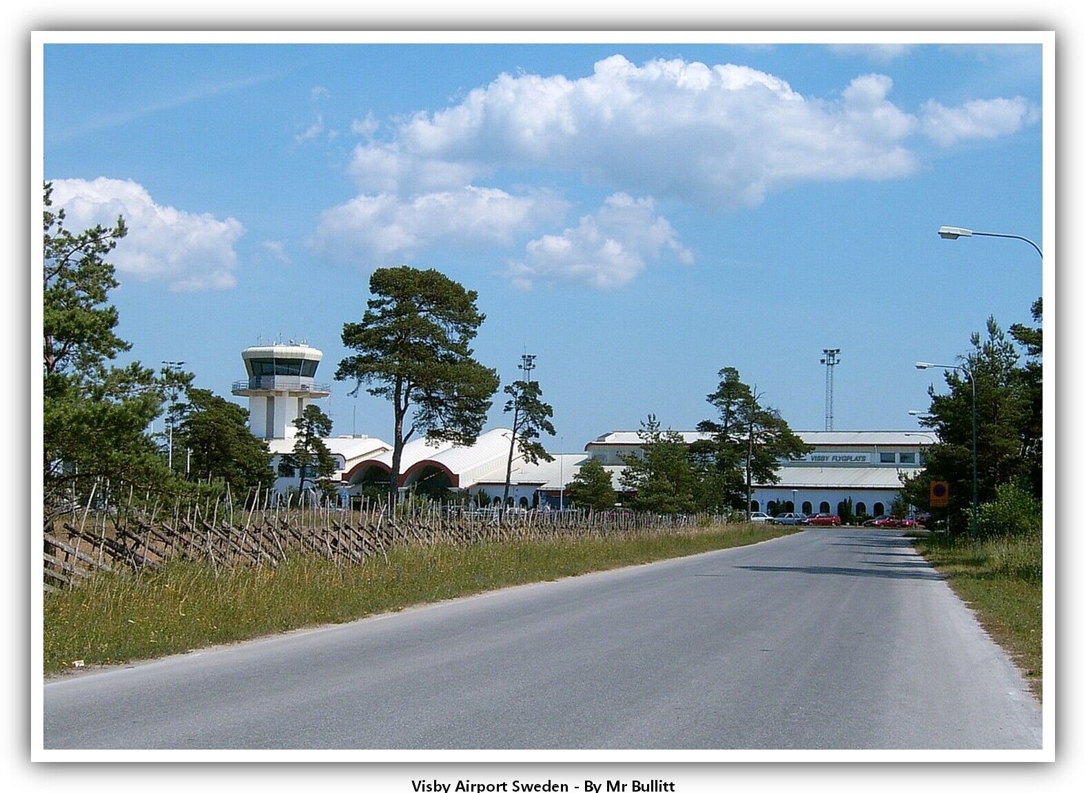 Visby Airport Sweden Airport Postcard