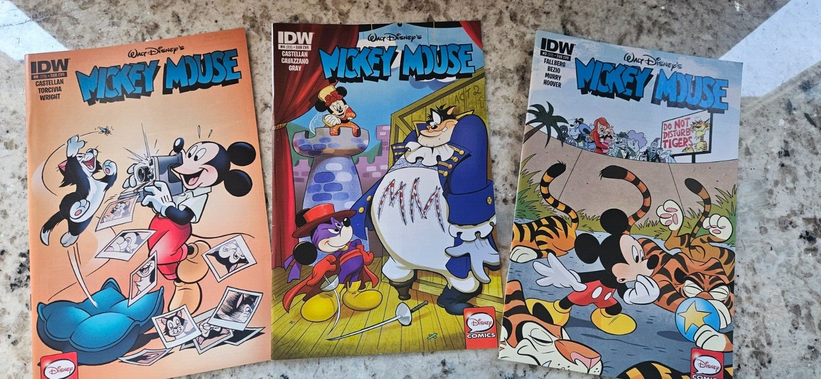 3 IDW Walt Disney\'s Mickey Mouse Comic Books from 2022 San Diego Comic-Con
