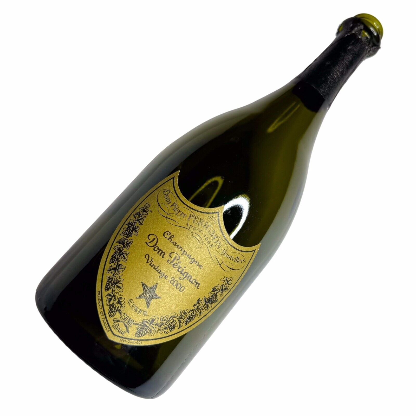 EMPTY 2000 Dom Perignon Brut Champagne Bottle