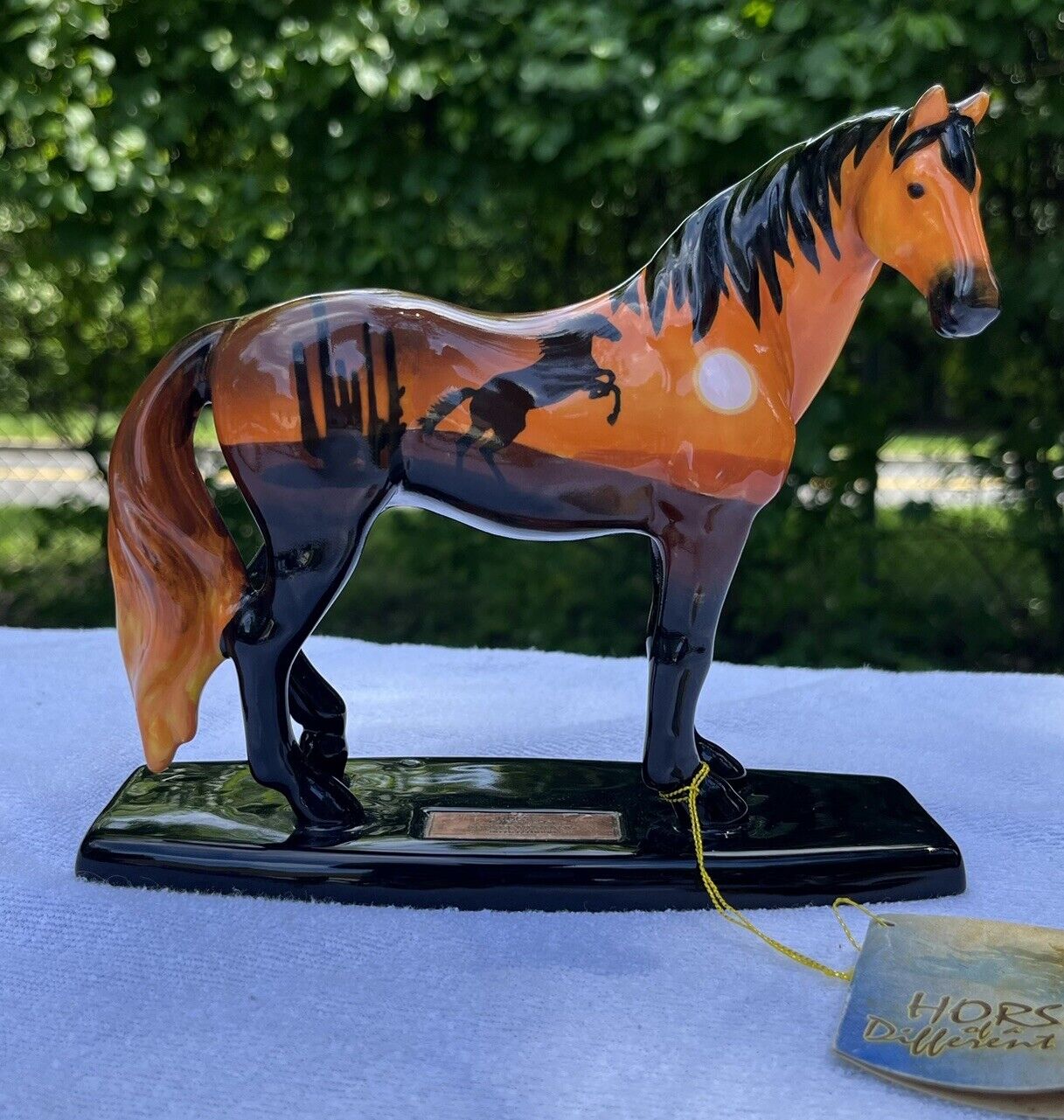 Horse of a Different Color Westland Giftware Sunset Mustang Collectible VGUC