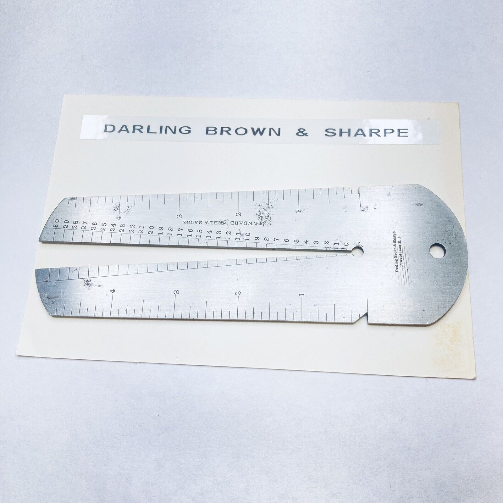 Antique Darling Brown & Sharpe Large Wire & Standard Screw Gauge RARE