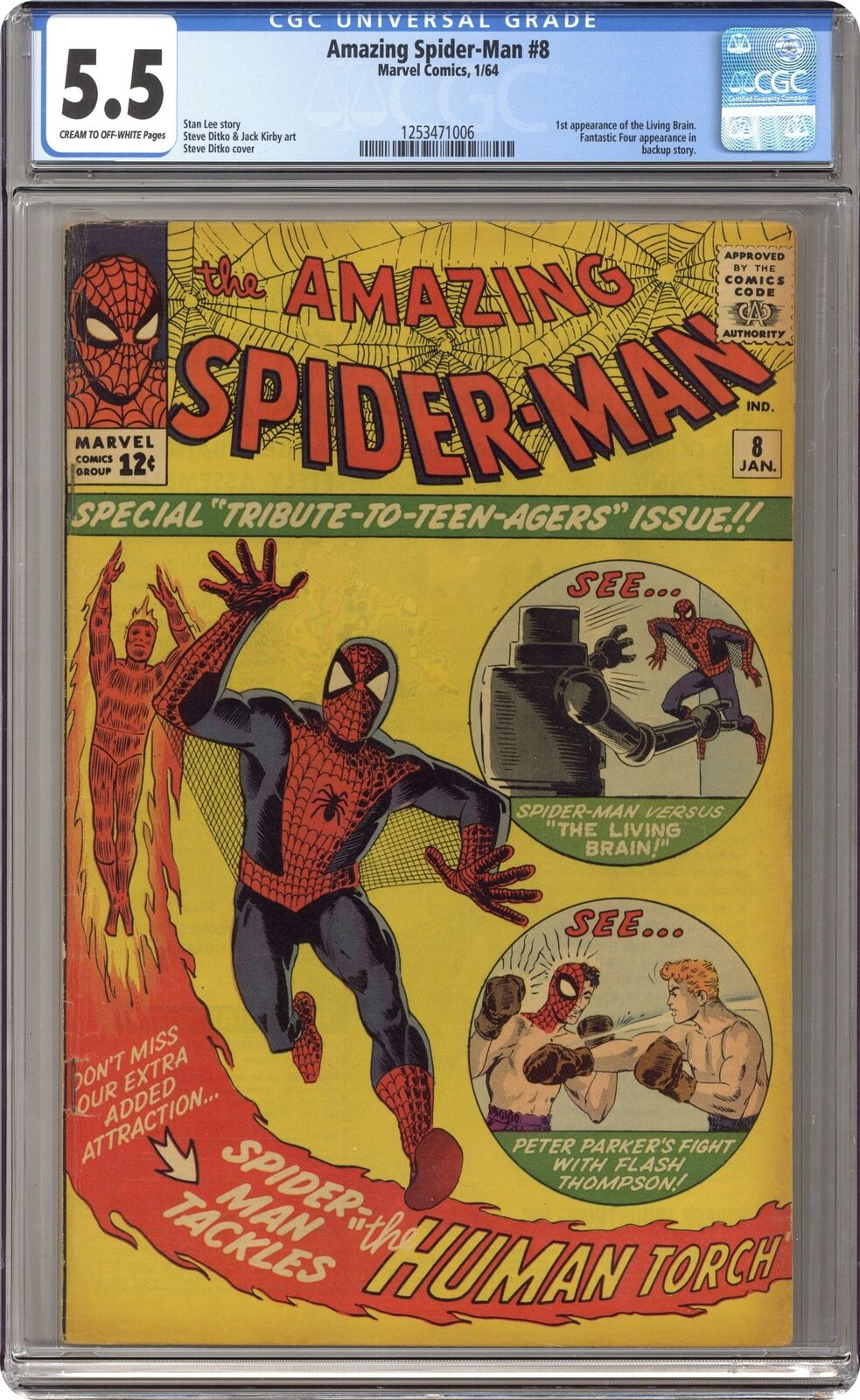Amazing Spider-Man #8 CGC 5.5 1964 1253471006