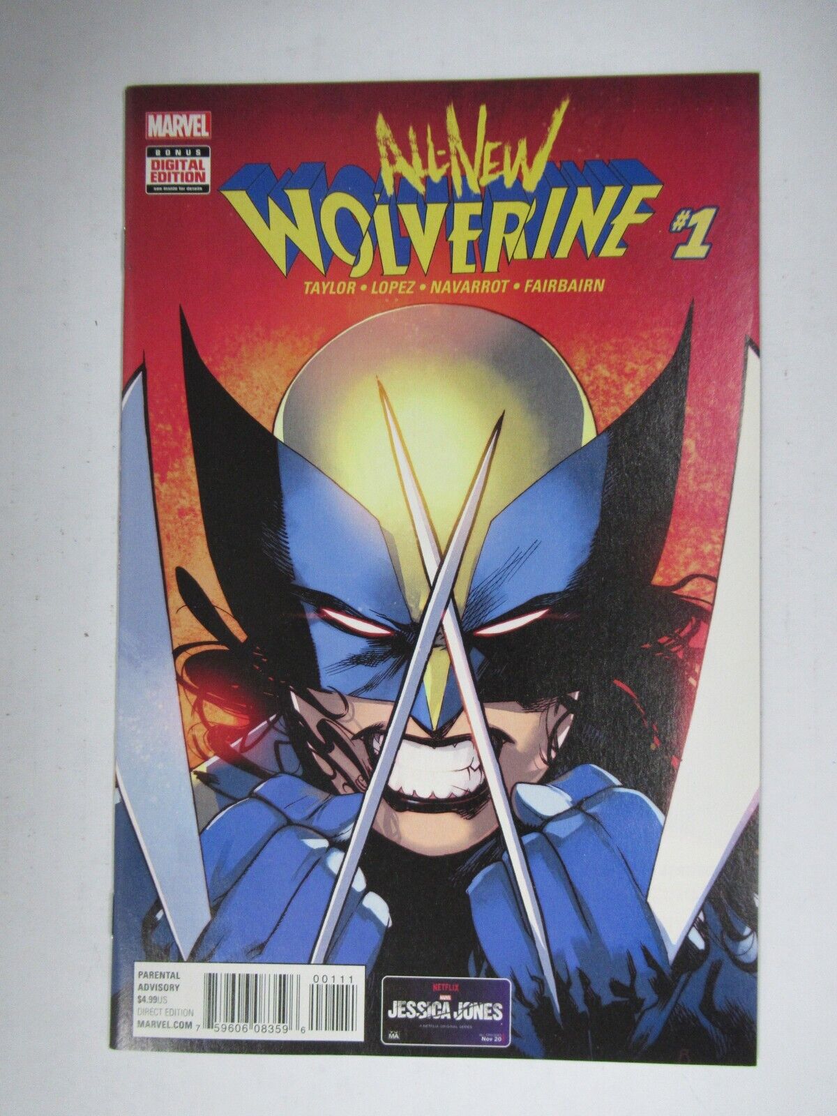 2015 Marvel Comics All-New Wolverine #1 1st Laura Kinney as X-23