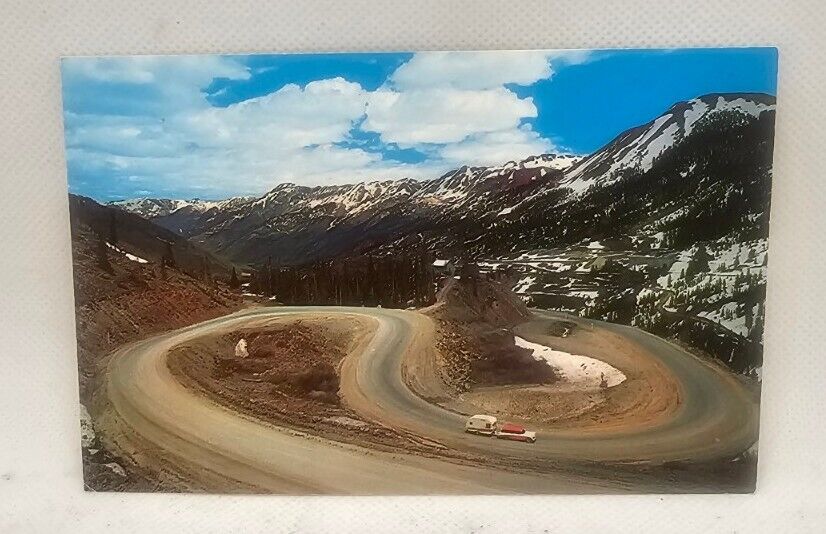 VTG Ephemera Postcard Unposted red mountain pass million dollar highway Colorado