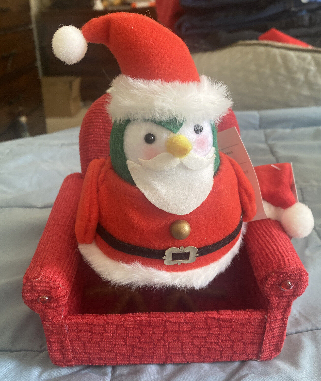 Target 2023 Wondershop Christmas Winter Dapper Santa Bird And Chair  - NEW