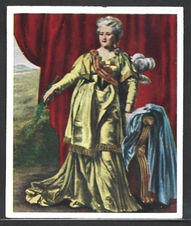 1930's E-H #84 CATHERINE THE GREAT (1729-1796) German Tobacco Card EX