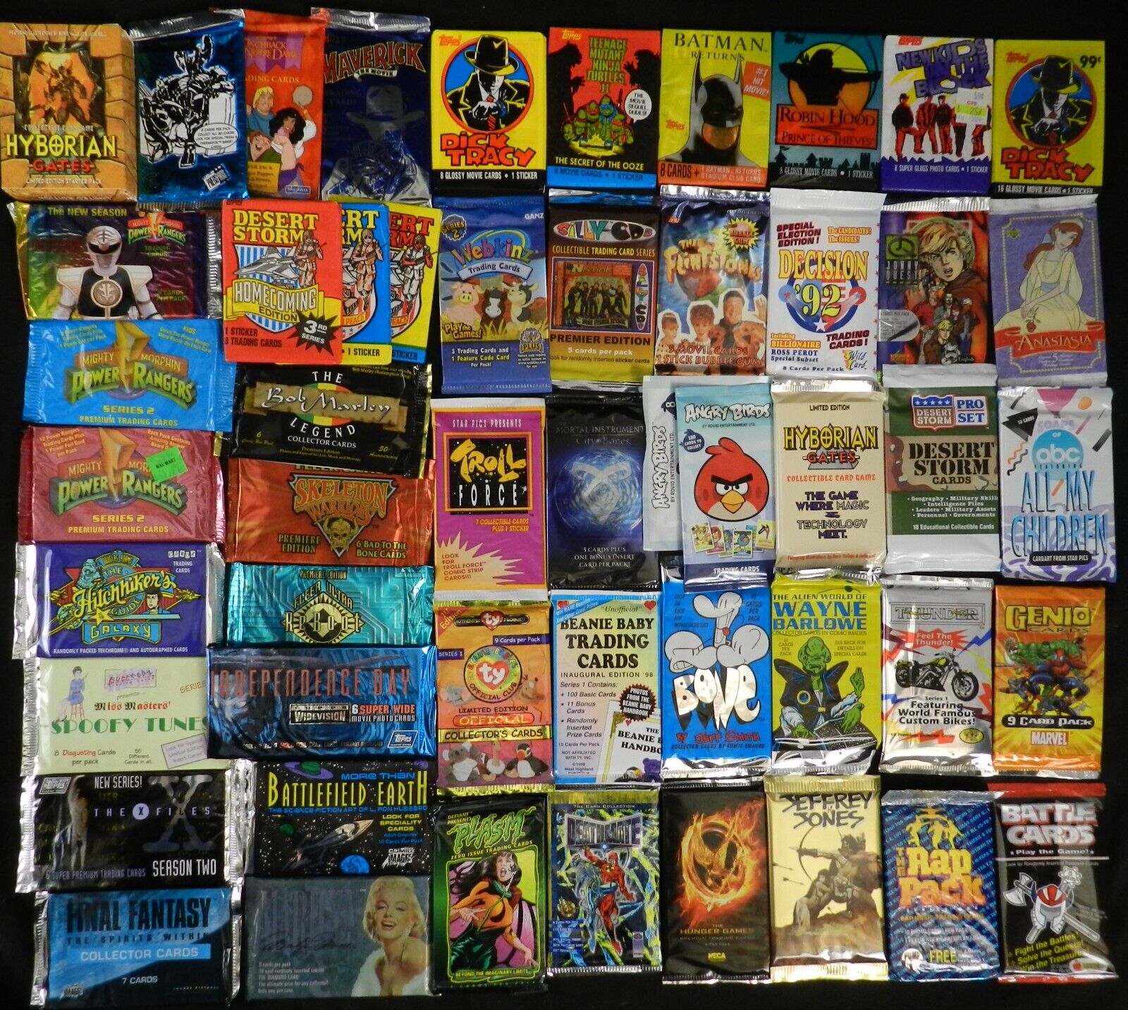 40 Vintage Non Sports Trading Card Packs Sealed (30 Different) Lot of *40 PACKS*
