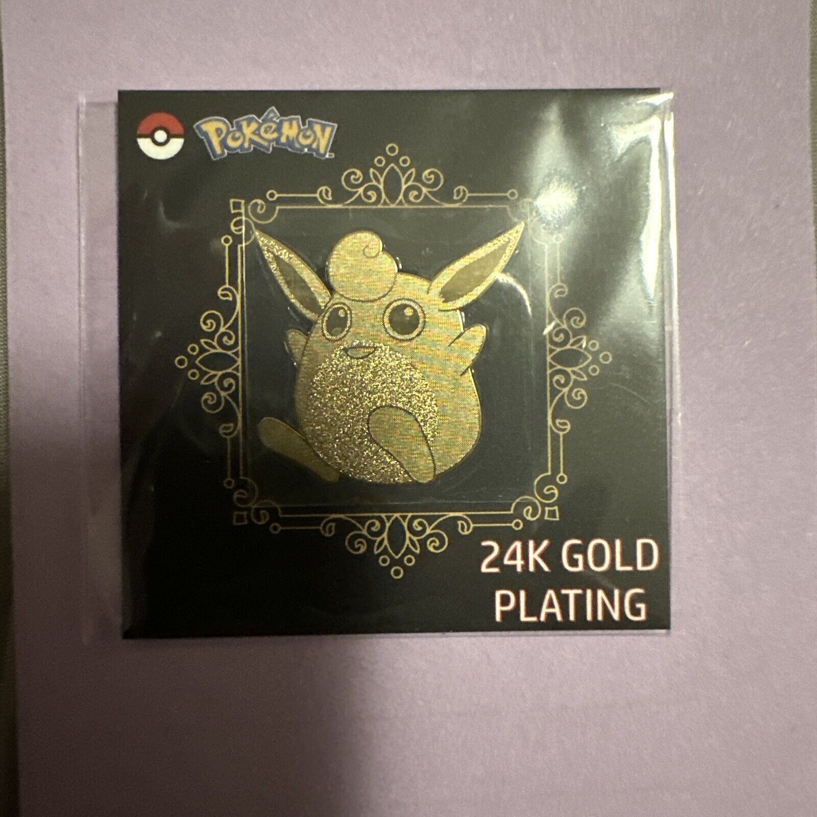 Wigglytuff Pokémon 24k Gold Plated Sticker