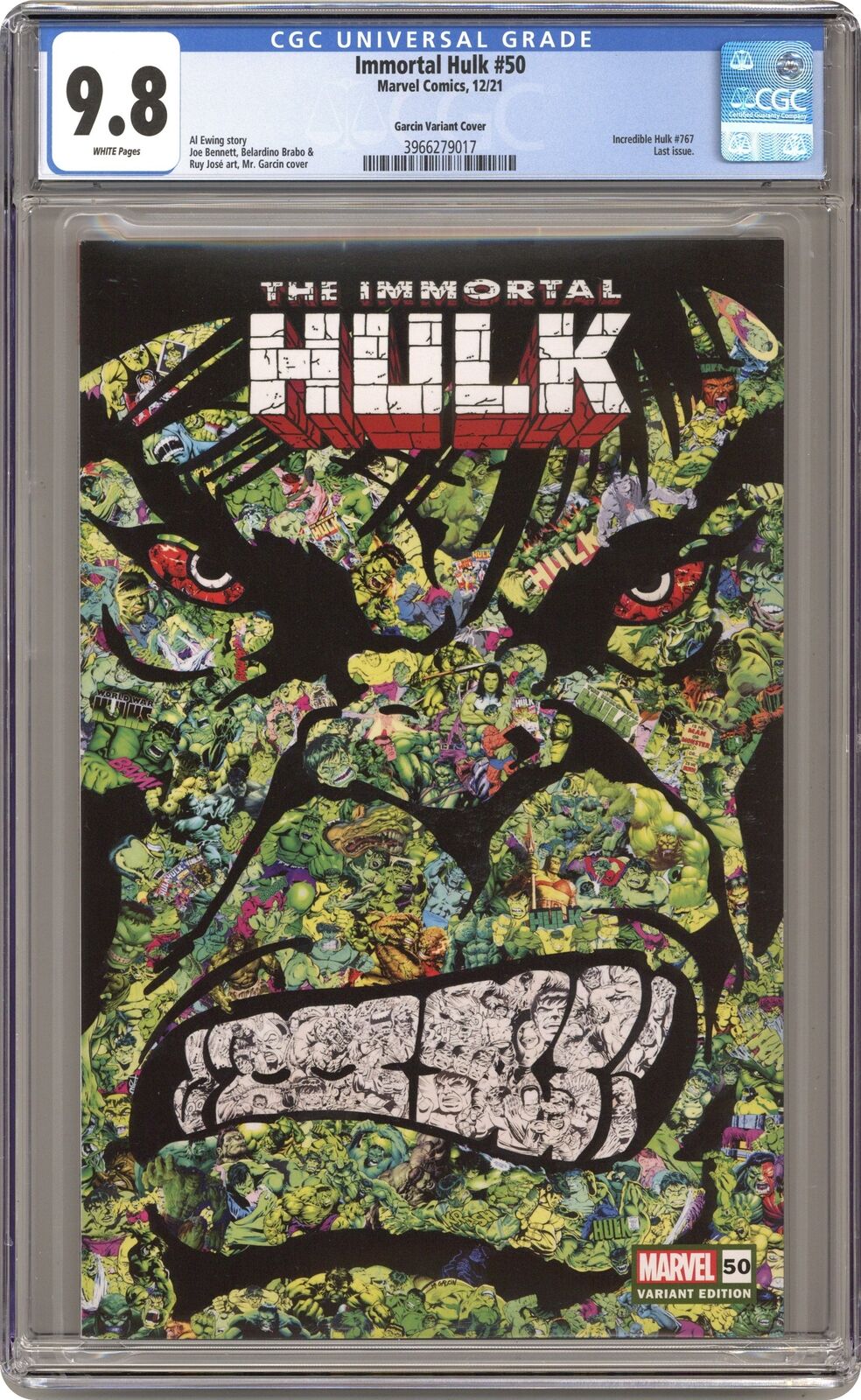 Immortal Hulk #50I Garcin Variant CGC 9.8 2021 3966279017