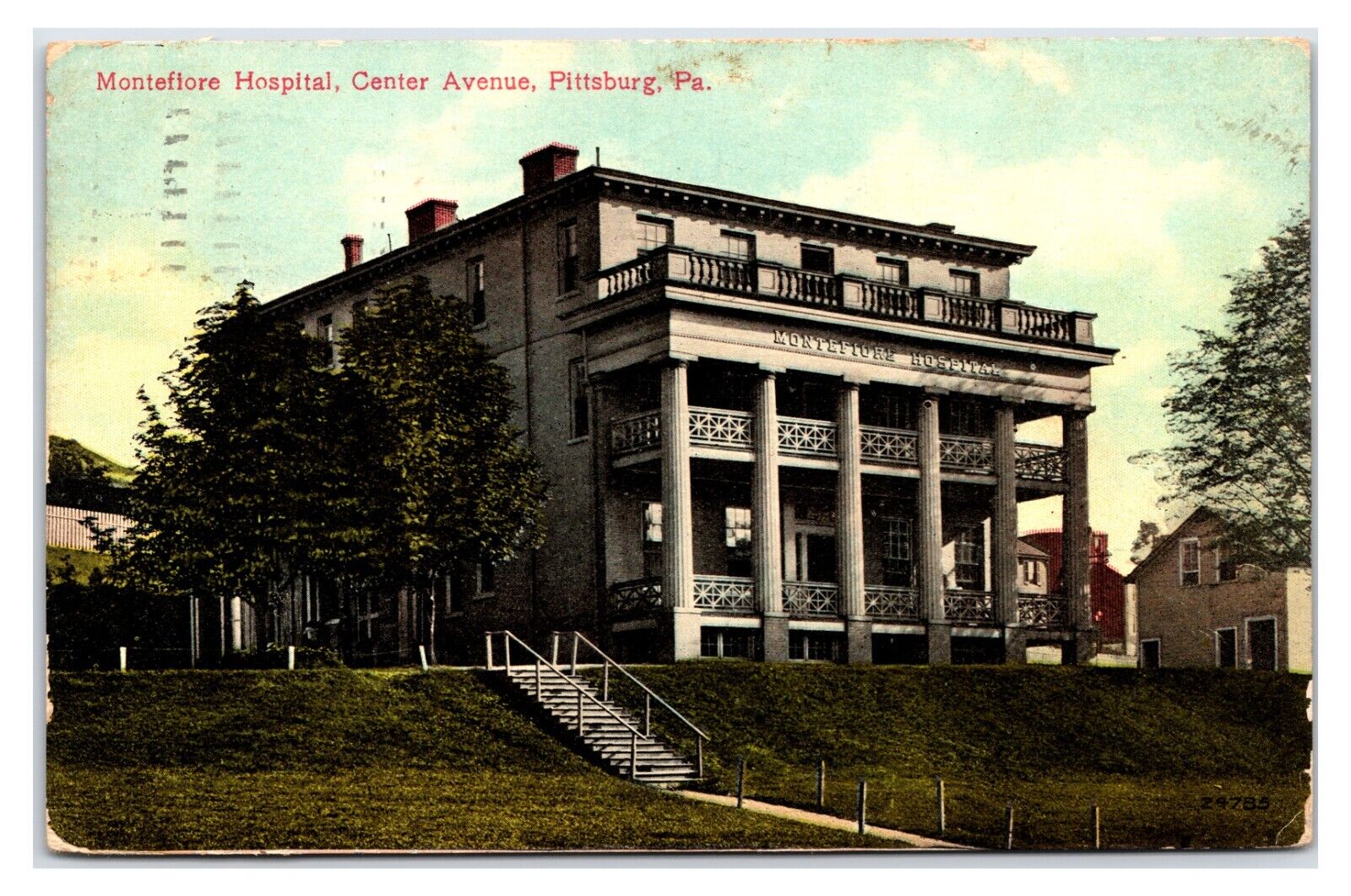 1910s- Montefiore Hospital - Pittsburgh, Pennsylvania Postcard (Posted 1911)