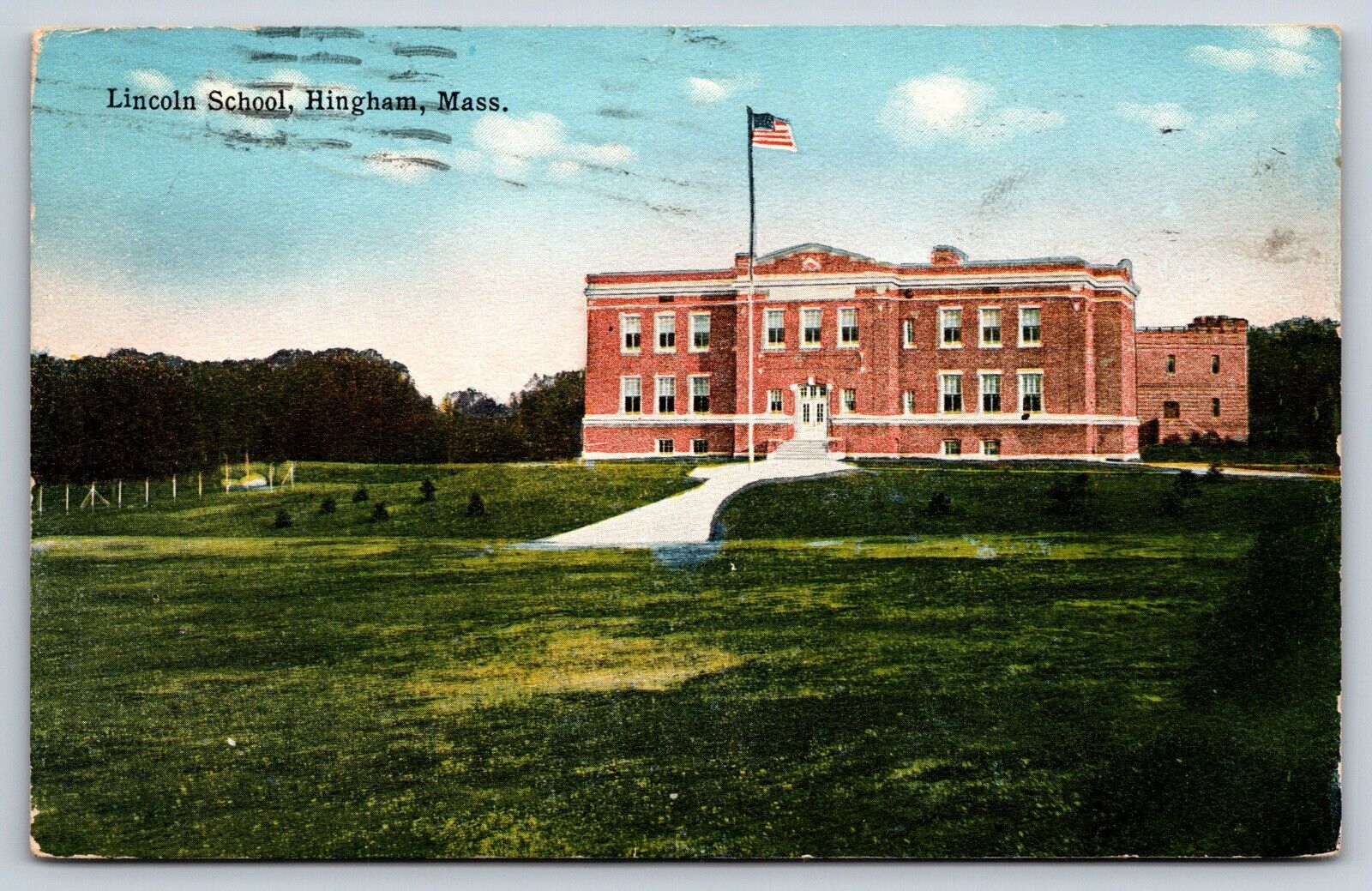Lincoln School, Hingham, Massachusetts Vintage Postcard