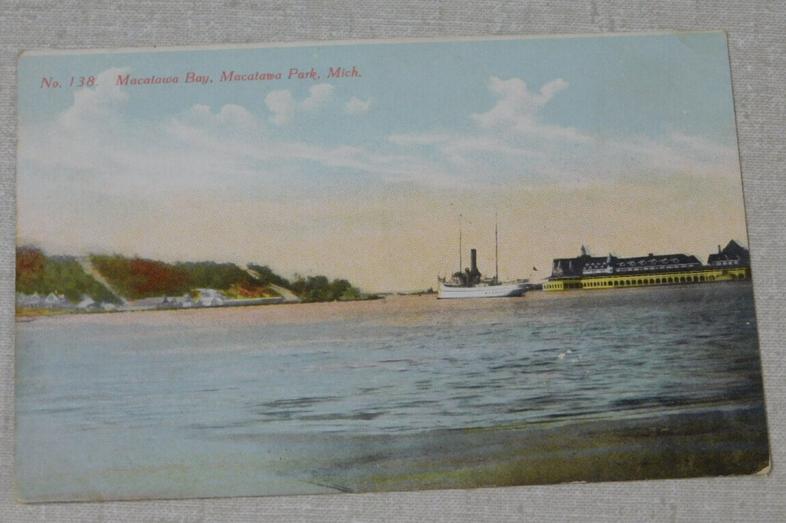 Macatawa Bay, Macatawa Park, Michigan postcard