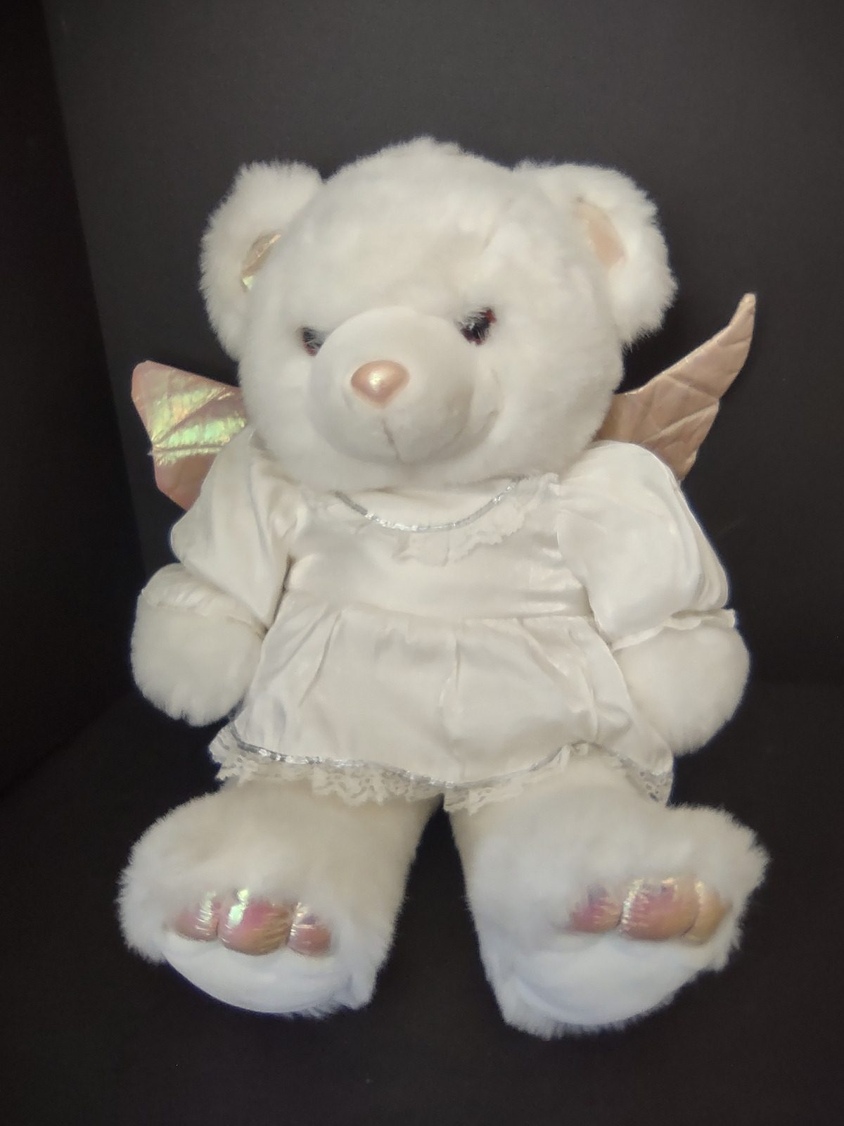 Vintage JC Penny White Christmas Angel Stuffed Bear 24