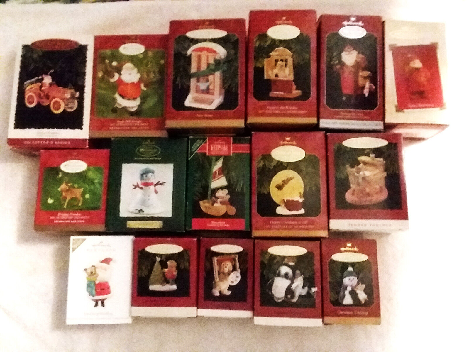 Assorted Hallmark Keepsake Christmas Ornaments, Lot of 16