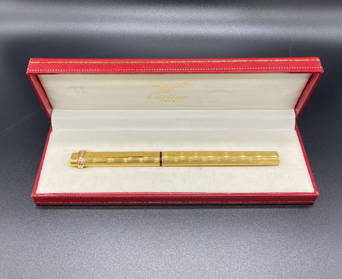 Cartier Fauntain Pen Vintage Vendome Oval With Box