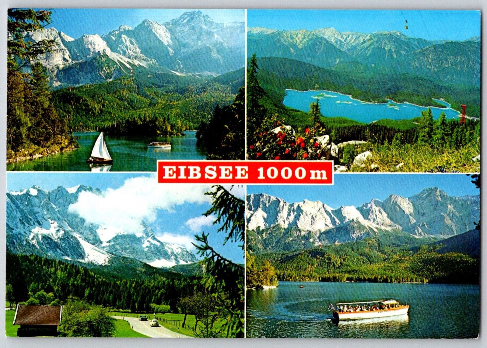 Postcard Germany Eibsee 1000m Oberbayern