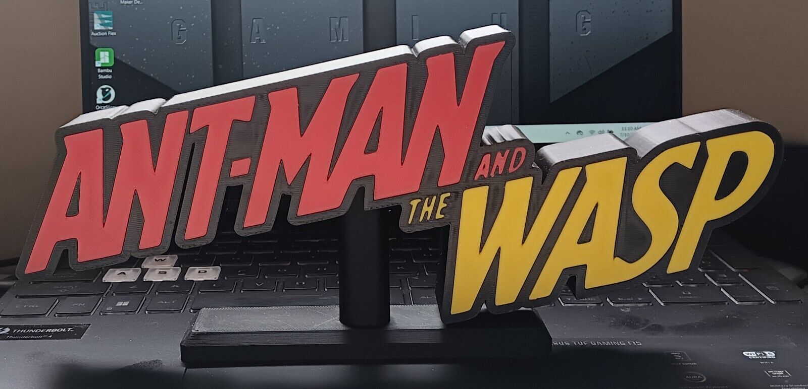 Ant-Man And The Wasp 3D Printed Display Logo Desktop Decor Stand Logo