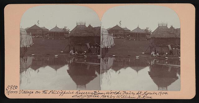 Morro village on the Philippine Reservation, World\'s Fair, St. Louis, 1904