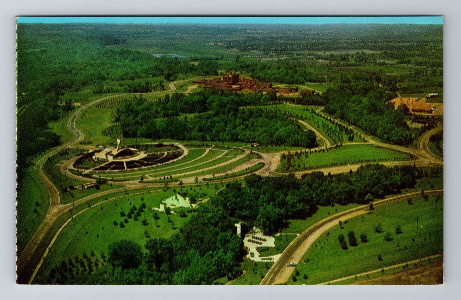 Belleville IL-Illinois, Aerial Shrine of our Lady of the Snows, Vintage Postcard