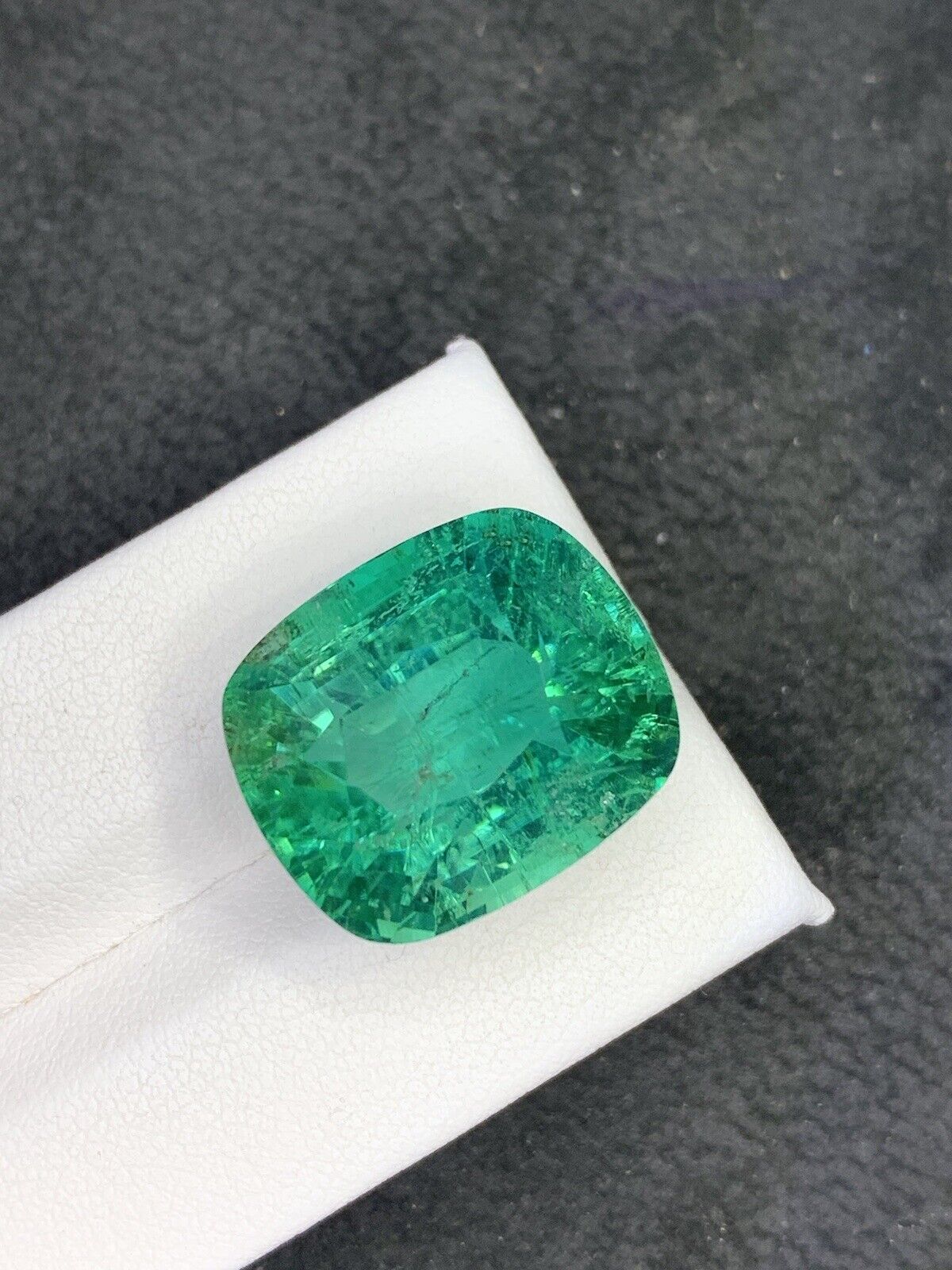 40 Carat Green kunzite fancy cut gemstone from Afghanistan heated