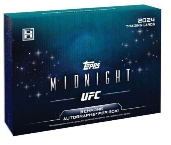 2024 Topps Midnight UFC - FACTORY SEALED Hobby Box - PRE ORDER 5/15 Release
