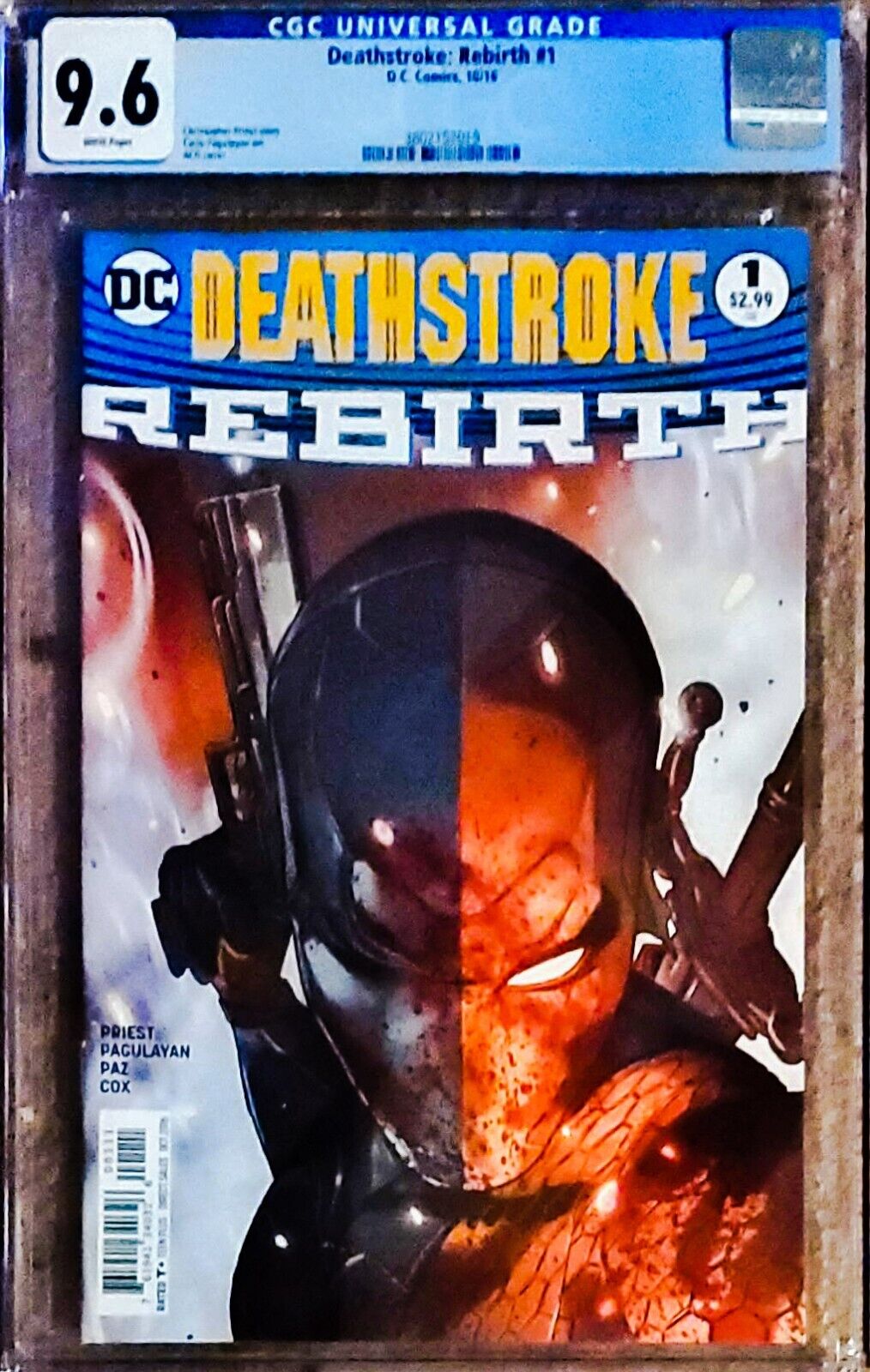 Deathstroke: Rebirth #1 (DC Comics October 2016) CGC 9.6