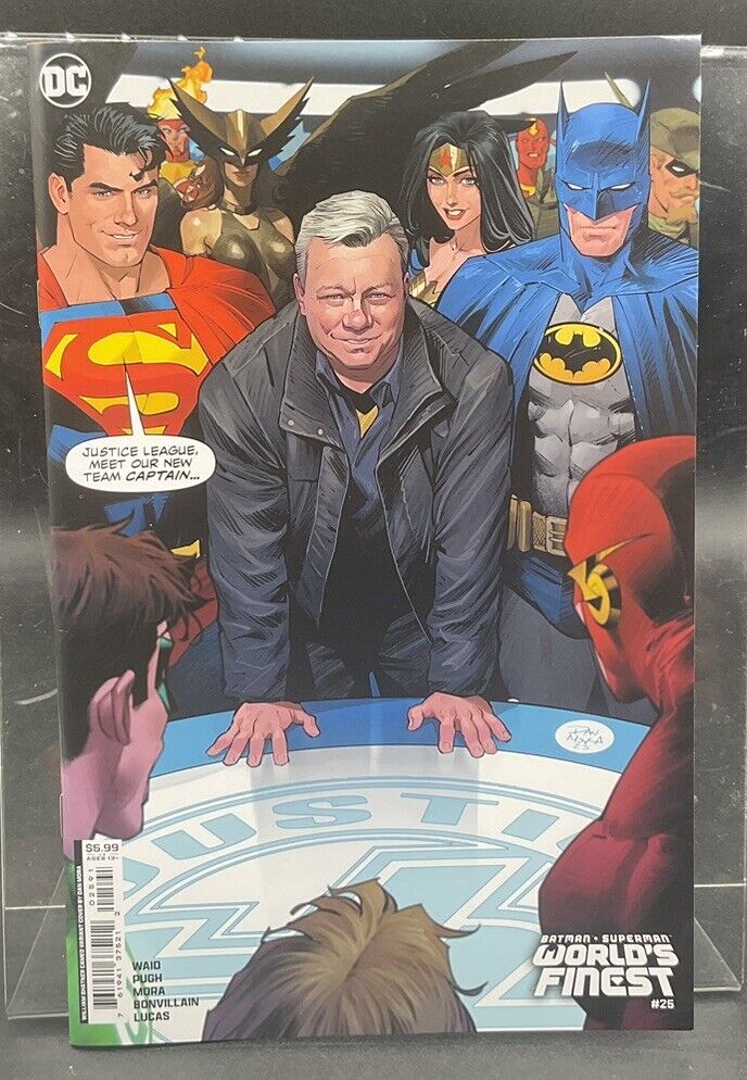 Batman/Superman: World's Finest #25 DC DAN MORA William Shatner Variant UNREAD