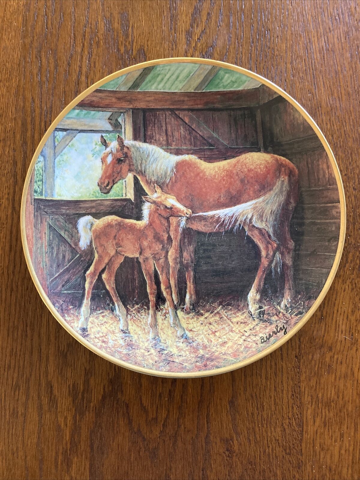 Pony Tales Edward Bierly Limited Edition Plate Franklin Mint