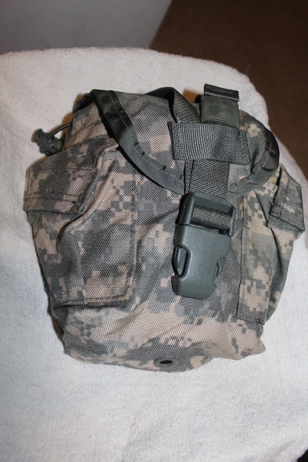 LOT OF TWO, US GI, ACU, MOLLE II, 1 QT Canteen Covers / General Purpose Pouches